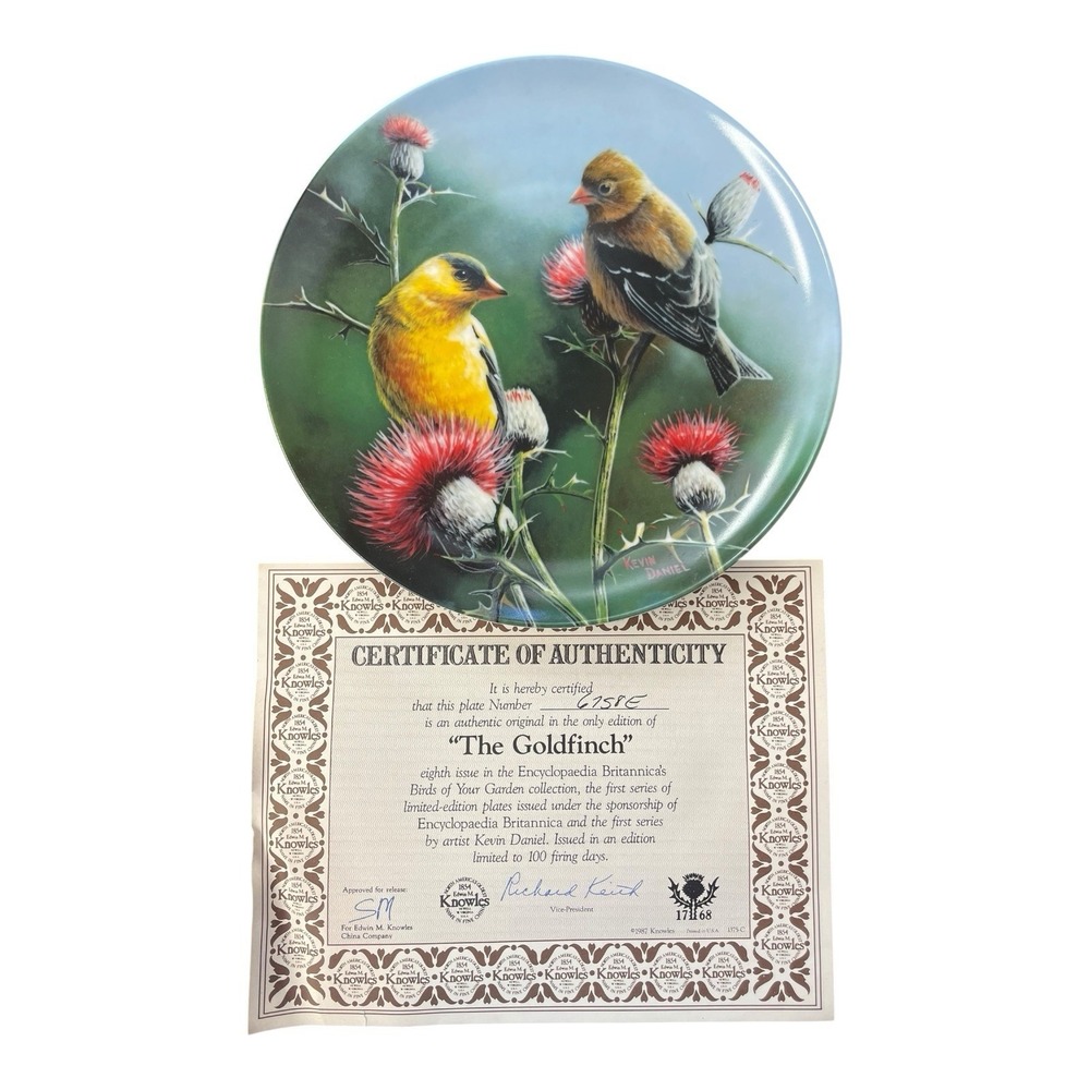 The Goldfinch Birds Of Your Garden Collection Collectible Plate